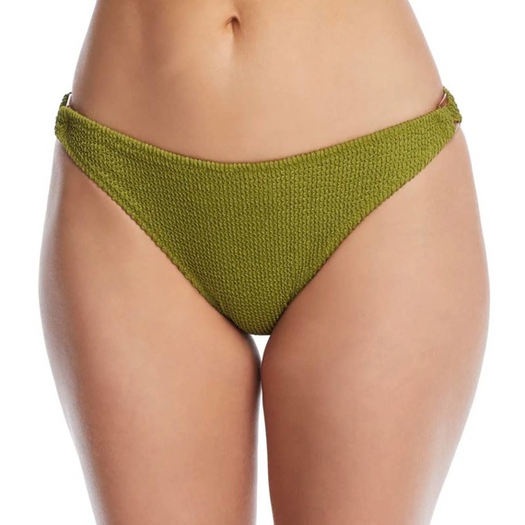 Miss Mandalay Honey Underwire Halter Plunge Bikini Set 34D & Small Moss - Picture 3 of 6